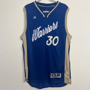 Adidas 2015 Golden State Warriors Steph Curry Christmas Jersey Mens XXL